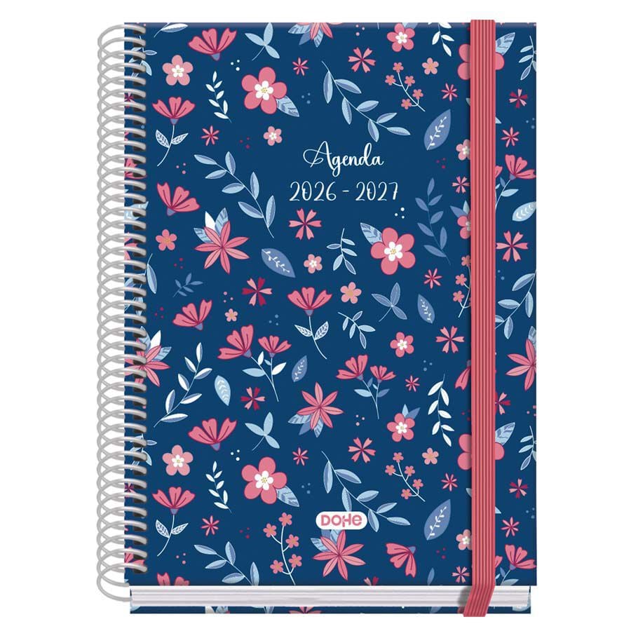 Agenda Escolar Dohe Espiral A5 sem/vista castellano 2026-2027 Lovely