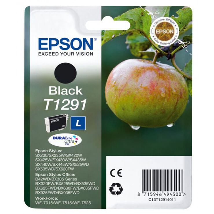 Cartutx original Epson T1291 Negre - Ref. C13T12914012