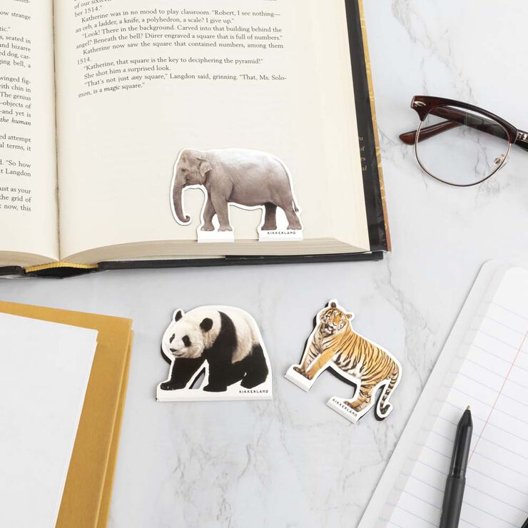 Punt de llibre magnètic Kikkerland Animals Àsia