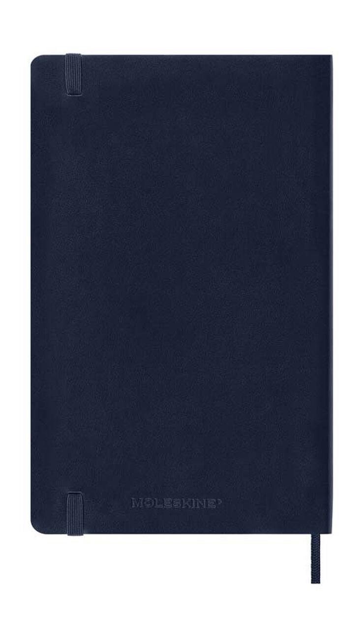 Agenda Moleskine 12m sem/vista 2025 L azul marino