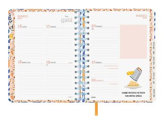 Agenda Finocam 16 meses Vitae 1/4 sem/vista cas 2025-26 azul