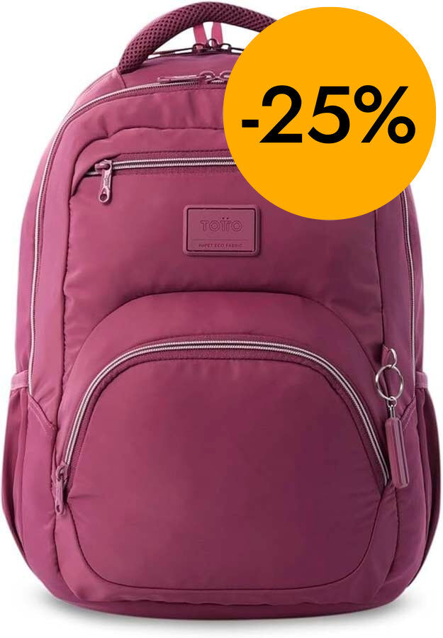 Mochila Totto Tracer burgundy
