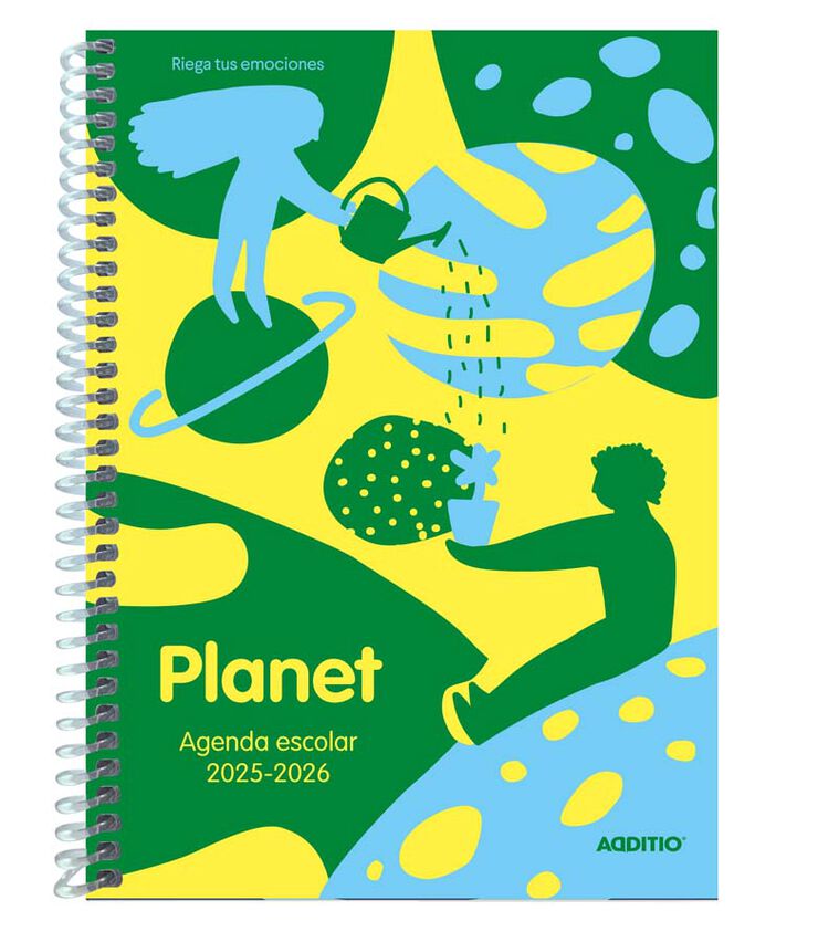 Agenda escolar Planet setm/vista 2025-26 Additio castellà