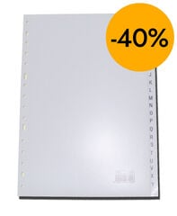 Separador ABC imprimible reciclado Abraxas Folio