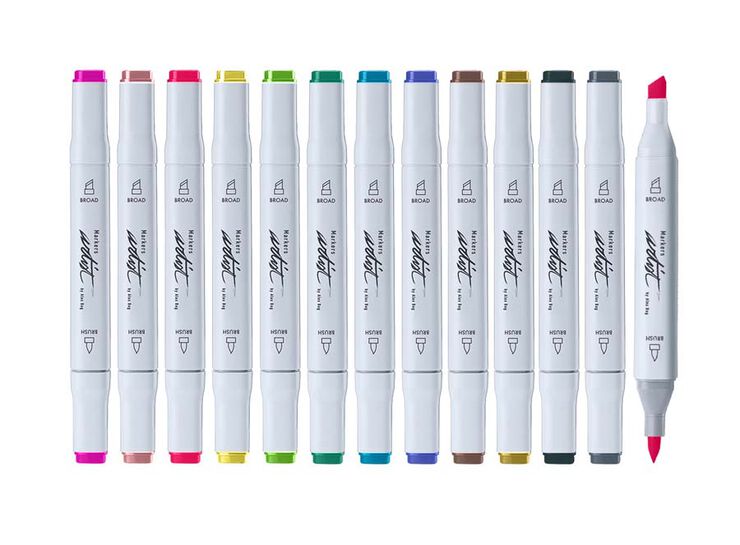 Estuche 60 Rotuladores alcohol Roymart Artist Brush
