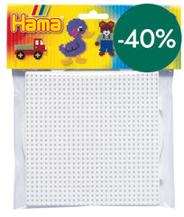 Bases cuadrada y circular Hama Midi 2u blanco