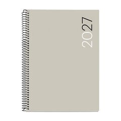 Agenda Miquelrius Espiral Plus Semana Vista Catal&aacute;n 2027 City Gris