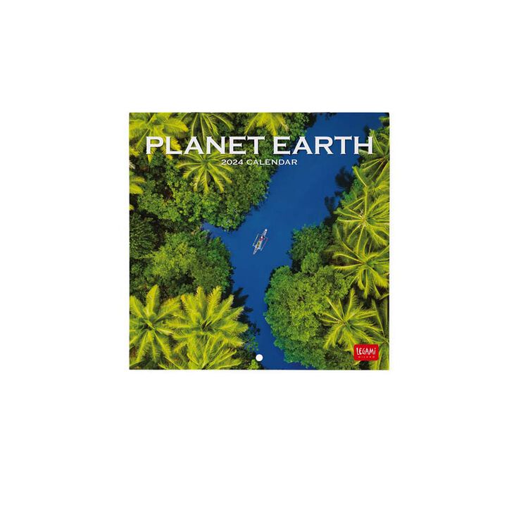 Calendario pared Legami 18X18 2024 Planet Earth
