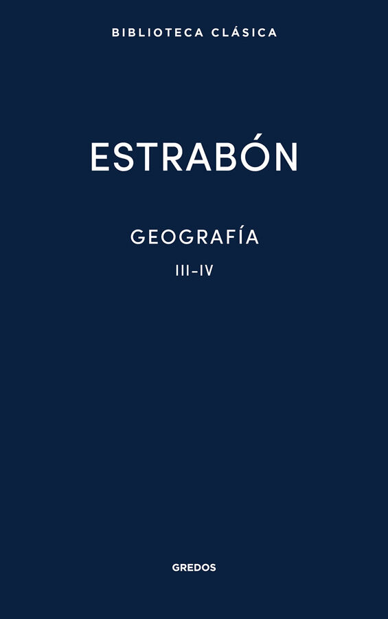 Geograf&iacute;a II. Libros III-IV