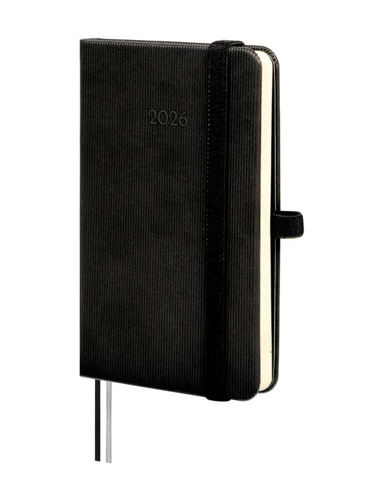 Agenda Finocam Textura M2 sem/vista horizontal cas 2026 negro