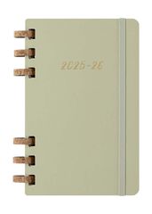 Agenda escolar espiral moleske tapa dura sem/vista L 2025-26 kiwi