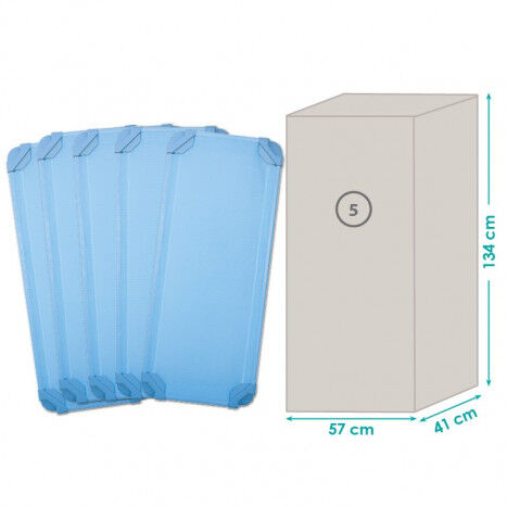 Cama montada sin s&aacute;bana 131x55x11cm 5u