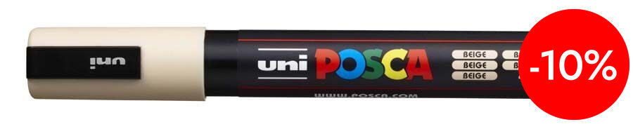 Retolador Posca PC-5M 1,8-2,5mm beix