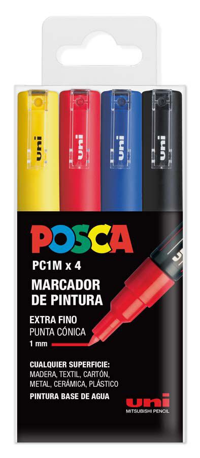 Estuche Rotuladores Posca PC-1M Basic 4 colores