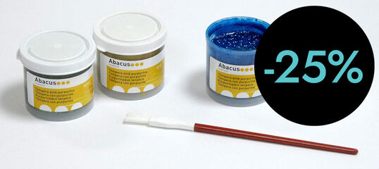 Tèmpera Abacus Glitter 5 Colors