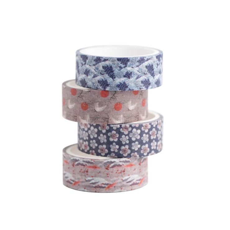 Washi Tape Kokonote Hokusai 4 unitats