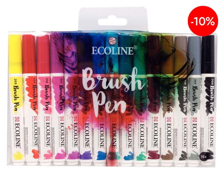 Retoladors Pinzell Talens Ecoline 15 colors