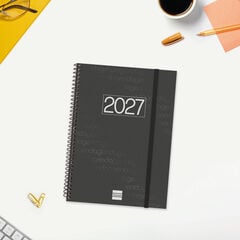 Agenda Finocam Year Semana Vista Vertical 2027 Catal&aacute;n Negro