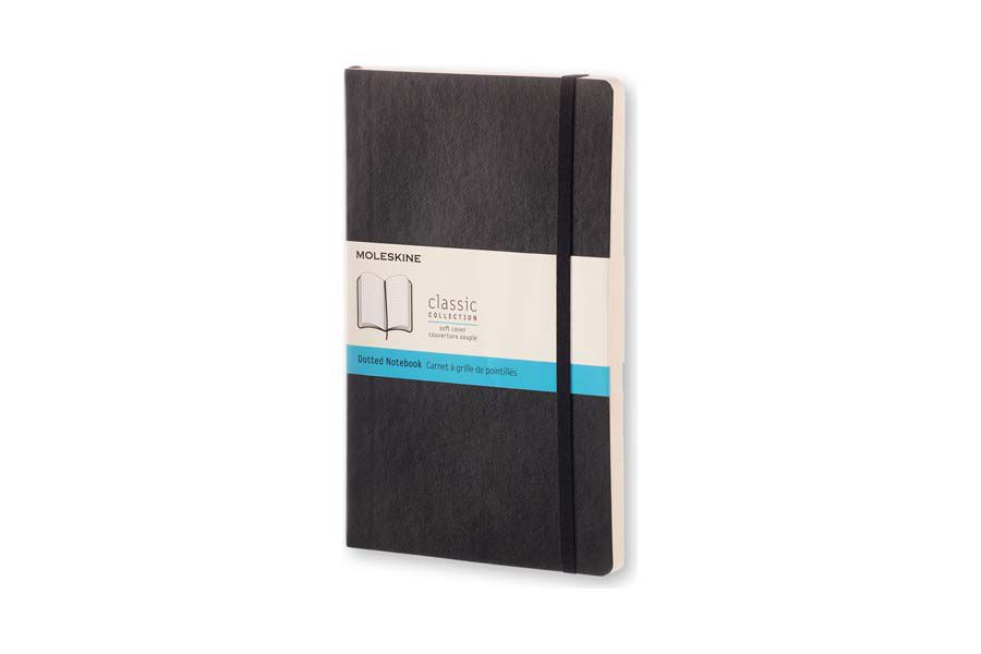 Libreta Moleskine Soft L Negro Puntos