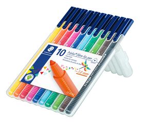 Rotuladores Staedtler Triplus 10 colores
