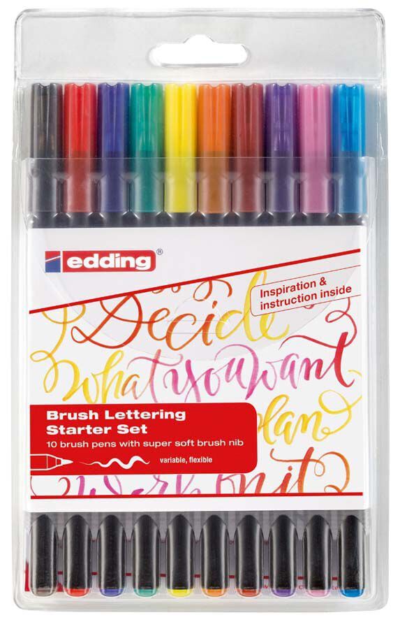 Retoladors Cal&middot;ligrafia Brush Edding 1340 10 colors