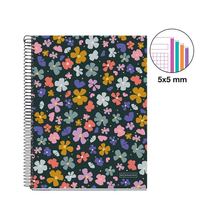 Notebook 4 A4 120 hojas 5x5 Miquelrius Spring Night