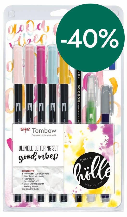 Lettering Set Tombow Good Vibes