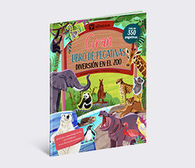 Gran libro pegatinas diversi&oacute;n zoo