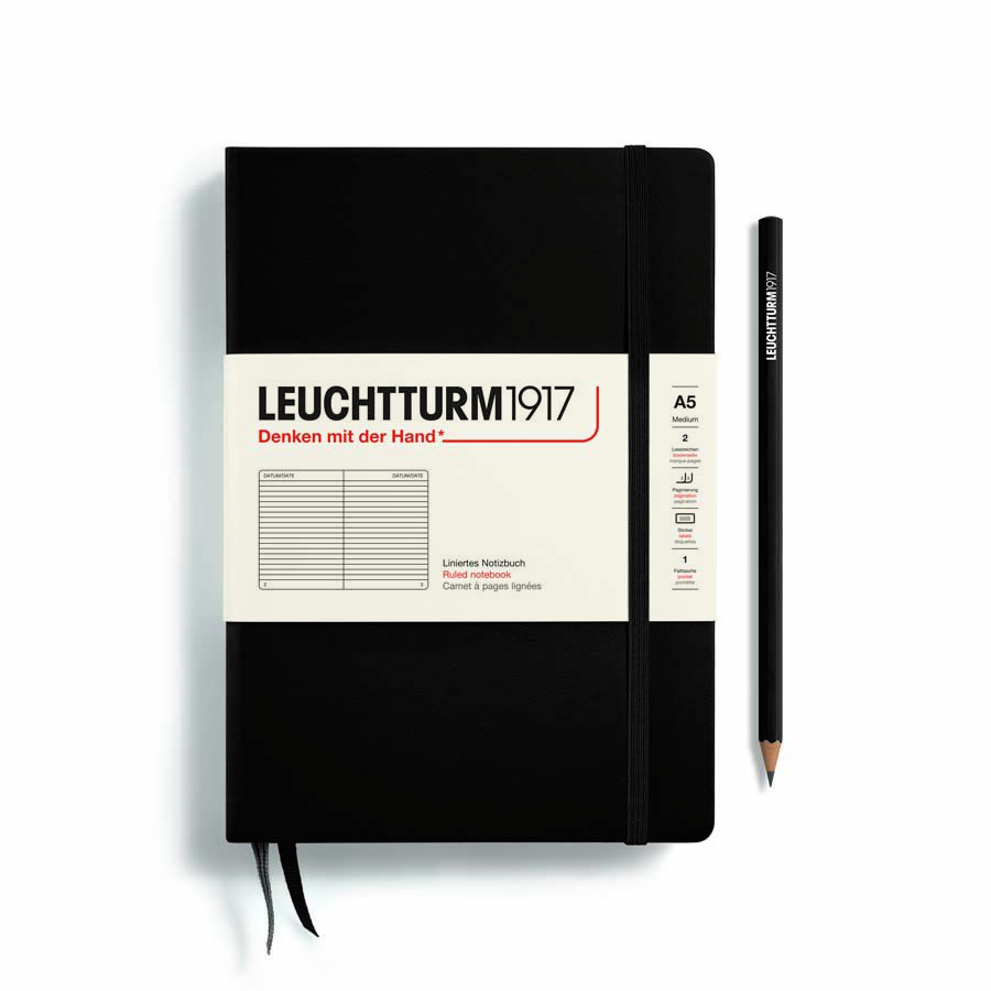 Llibreta Leuchtturm A5 tapa dura ratlla negre