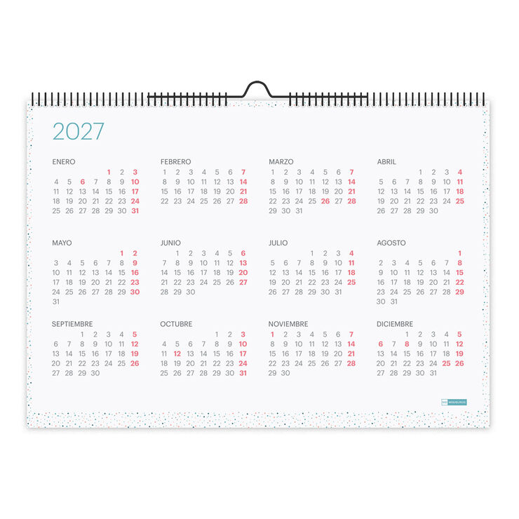 Calendario Miquelrius Pared A3 Castellano 2027 Lovely