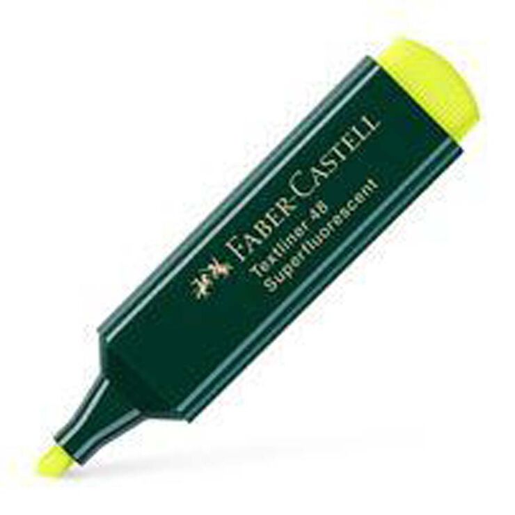 Marcador flúor Faber-Castell 48 amarillo 10u