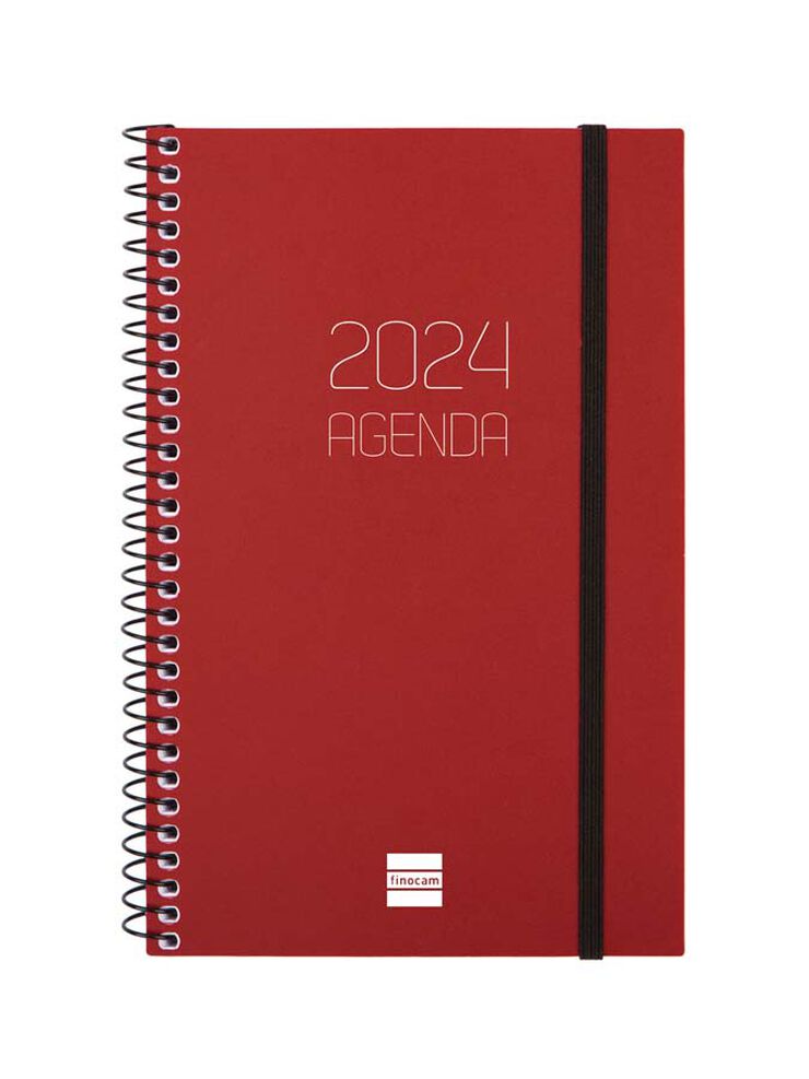 Agenda Finocam Opaque E5 setm/vista H 2024 Burdeus cas