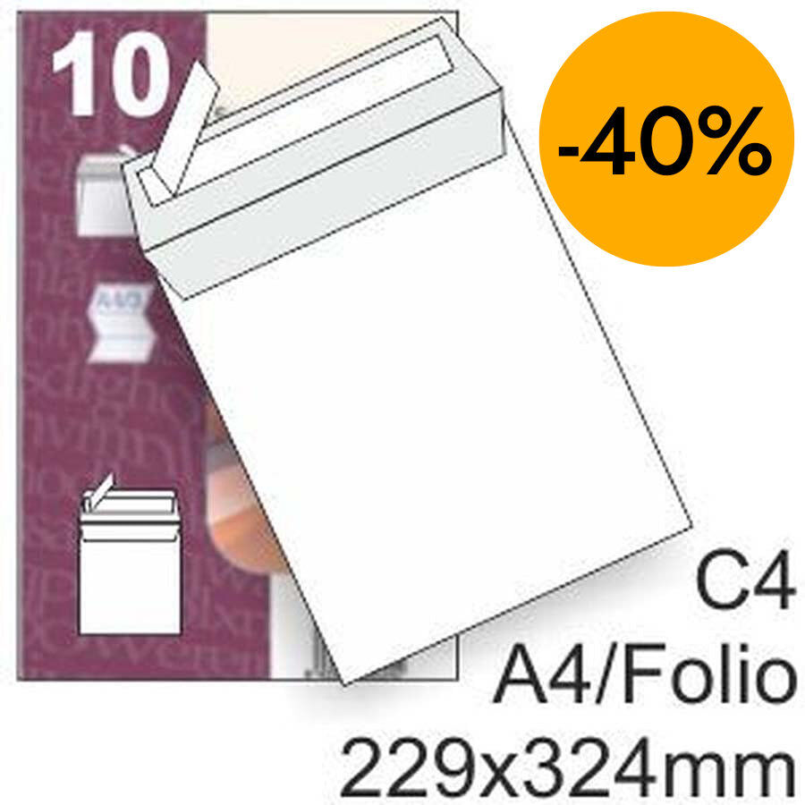 Bolsa 23x33 Din blanca 100g 10u