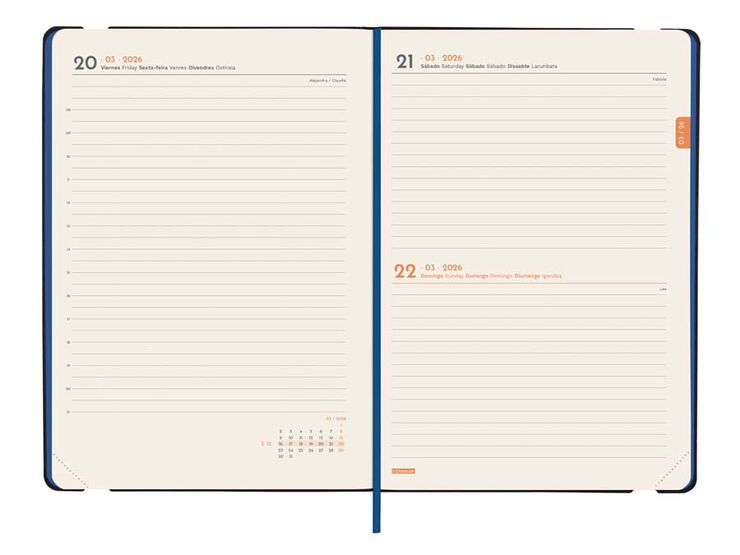 Agenda Finocam Joy FA5 día/pág cas 2026 Fiona