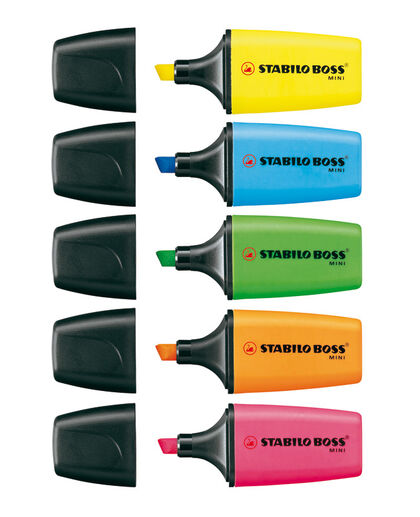 Marcadores fluo Stabilo Boss Mini 5 Colores