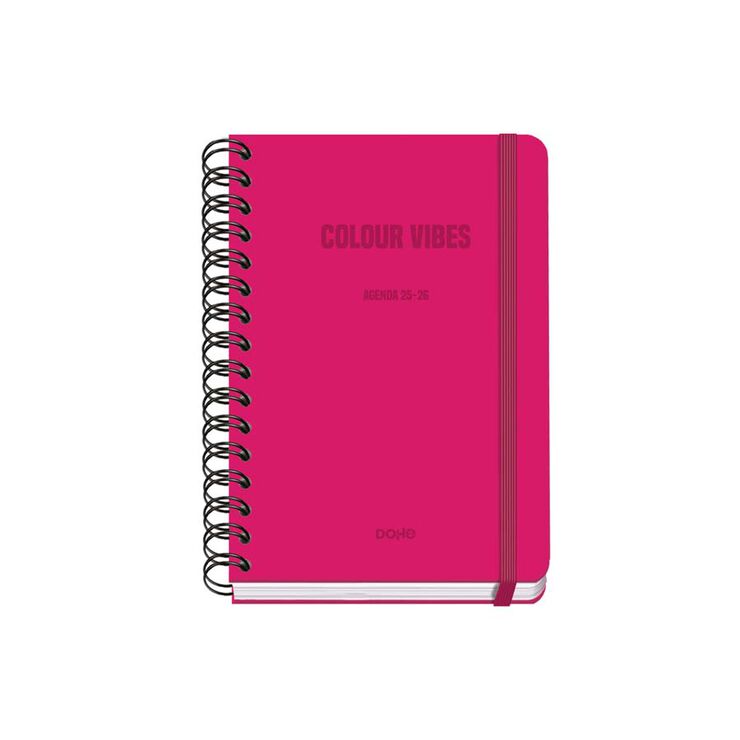 Agenda escolar Dohe A5 sem/vista cas 2025-26 Vibes rosa