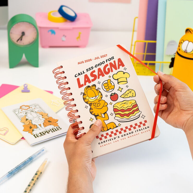 Agenda Escolar Erik A5 S/V Mult. 2026-2027 Garfield