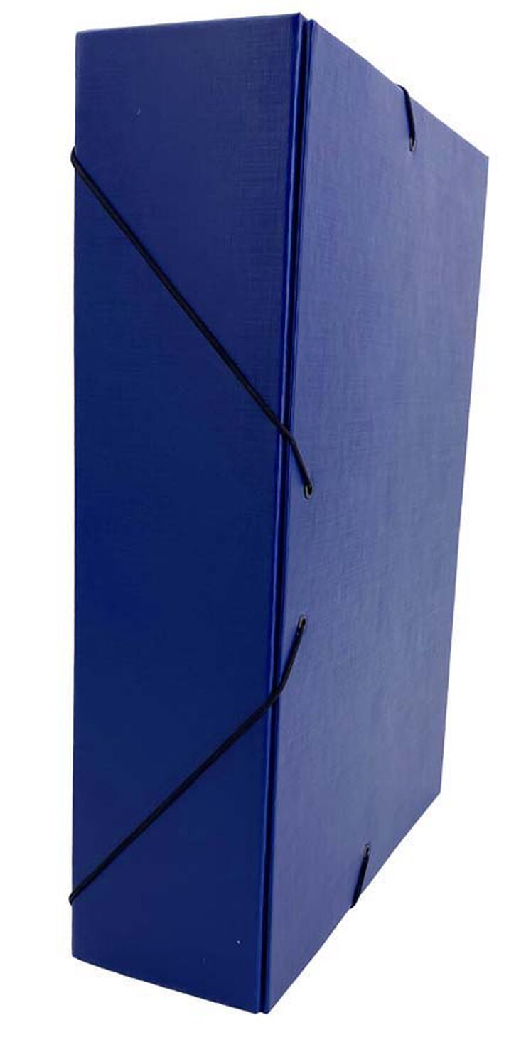 Carpeta projectes Abacus folrada 50 mm blau