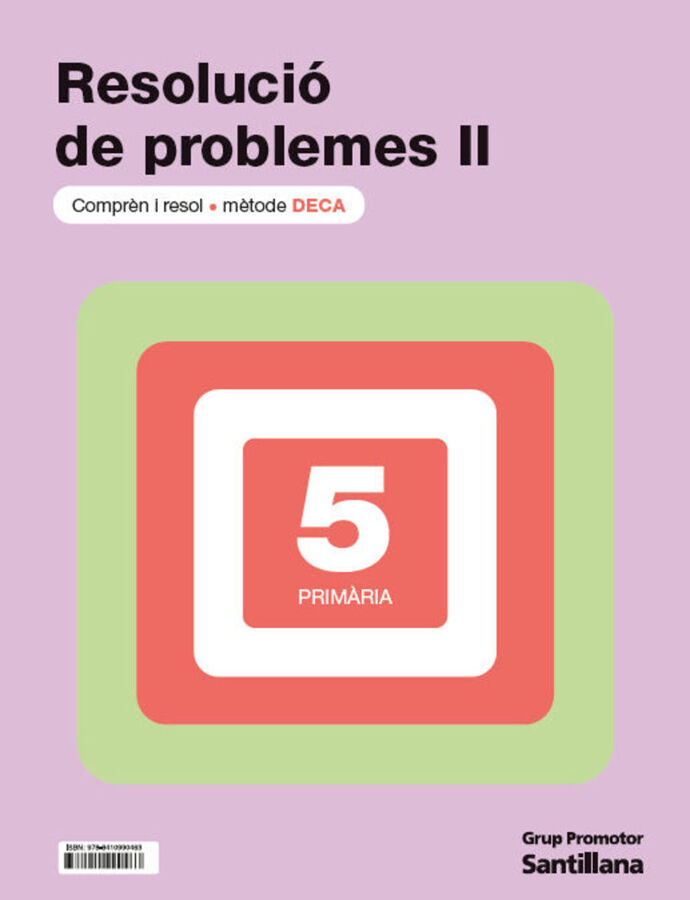 Quadern Problemes DECA II - 5&egrave; Prim&agrave;ria