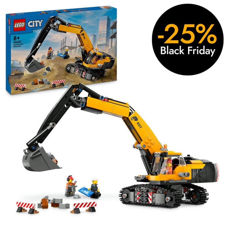LEGO® City Excavadora d’obra Groga 60420