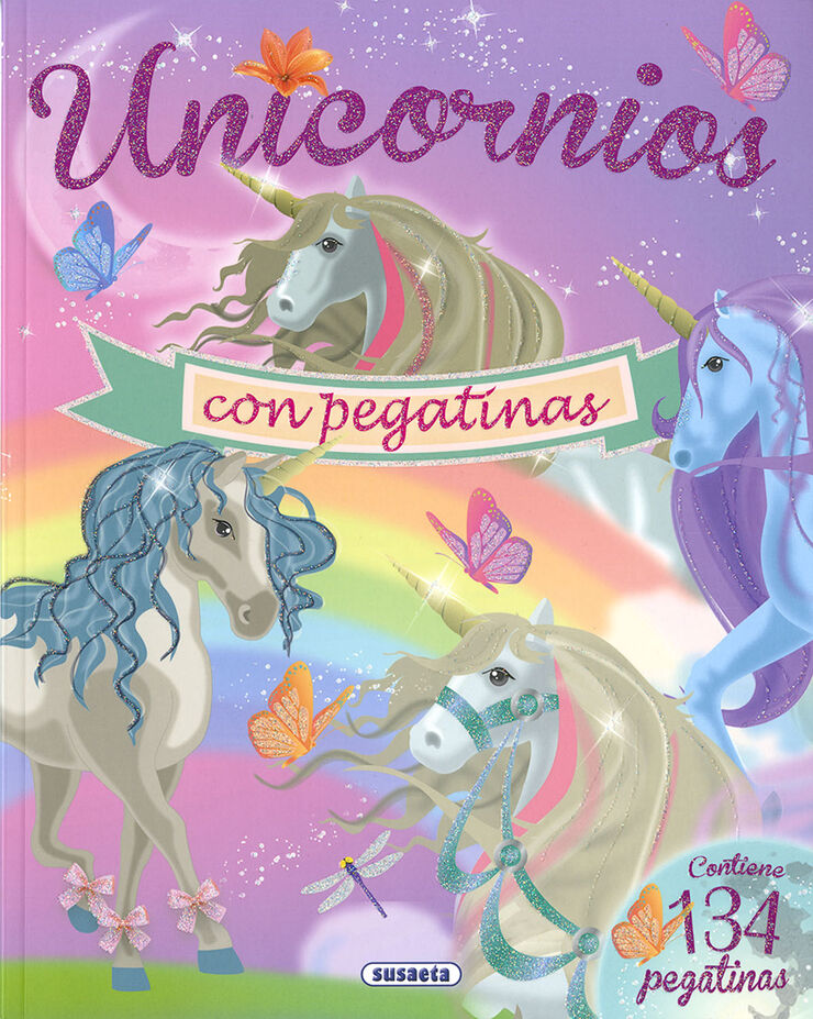 Unicornios con pegatinas