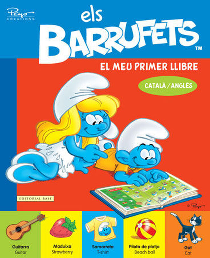 Els Barrufets. El meu primer llibre (Català-Anglès)