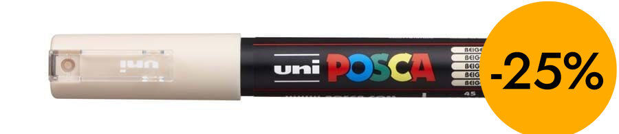 Retolador Posca PC-1M 0,7mm beix