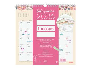 Calendario pared Finocam Design Escribir 30x30 2026 castellano