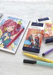 Pitt Artist Pen Faber Manga 6 colores
