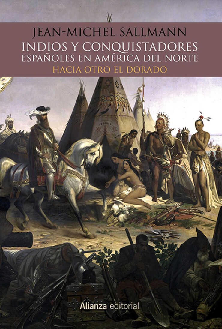 Indios y conquistadores españoles en Amé