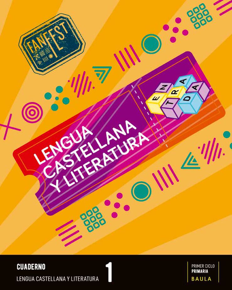 Cuaderno Lengua Castellana Y Literatura 1º Primaria Fanfest - Espiral