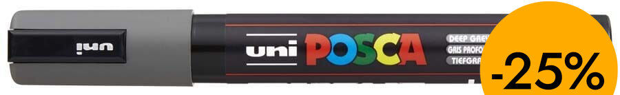 Rotulador Posa PC-5M 1,8-2,5mm gris profundo