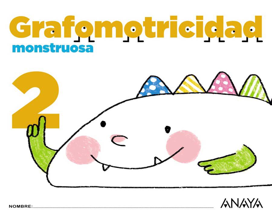Grafomotricidad Monstruosa Infantil 4 A&ntilde;os