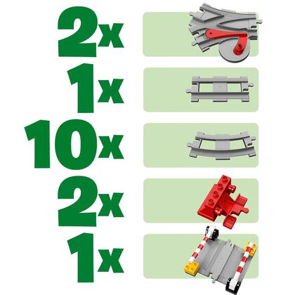 LEGO® Duplo Vías ferroviarias 10882 LEGO® Duplo Vías ferroviarias 10882